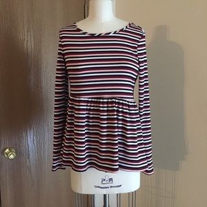 Ultra Flirt Striped Sweater Size Medium